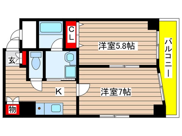 ステ－ジ橦木の物件間取画像